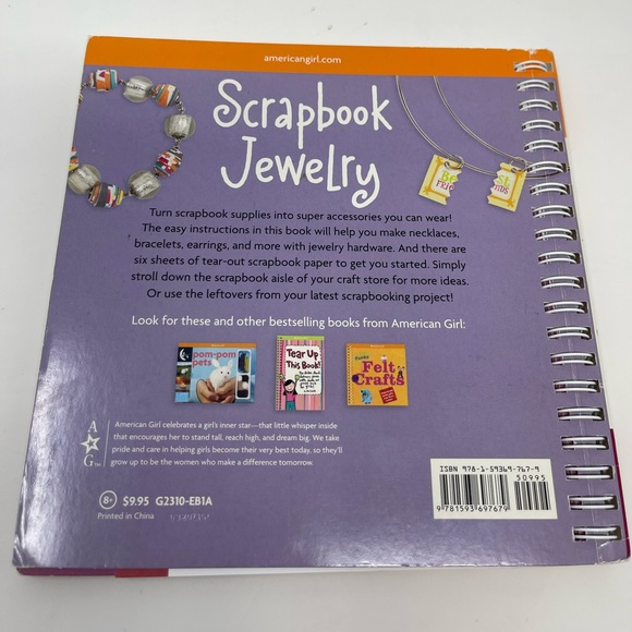 3/$15 AMERICAN GIRL: Scrapbook Jewelry Book - Picture 4 of 6